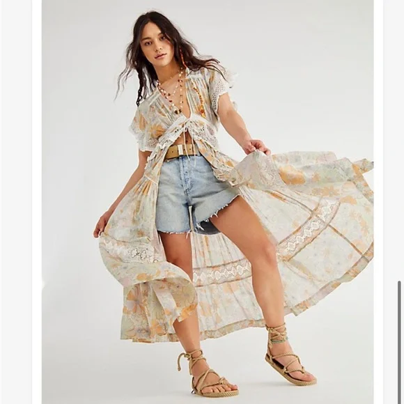 NWT Free People Field Of Dreams Maxi dress - Picture 4 of 10